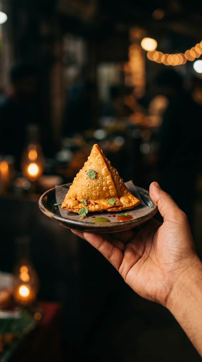 Theater snack samosa